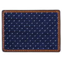 Micro Dots Needlepoint Credit Card Wallet by Smathers & Branson - Country Club Prep