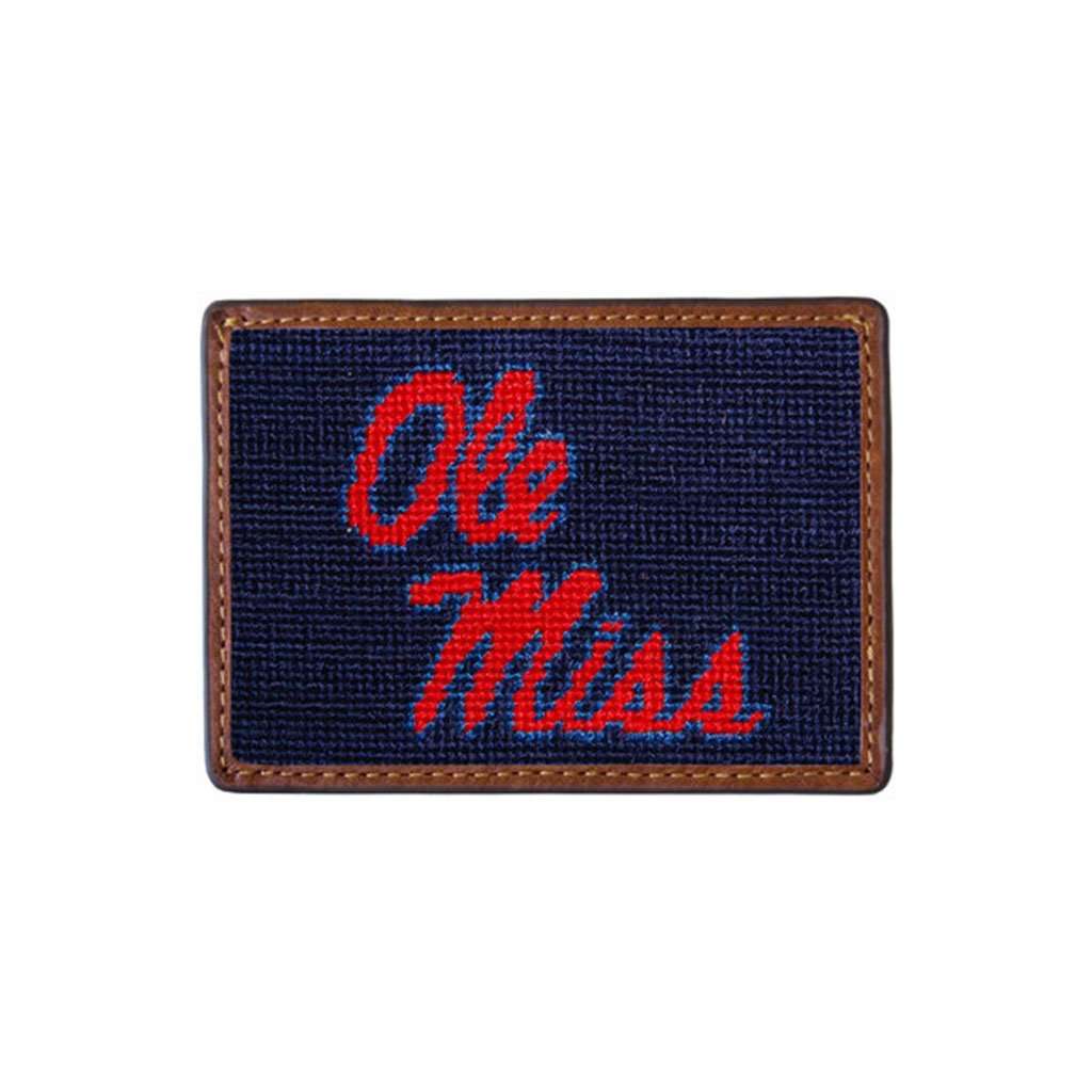 Ole Miss Needlepoint Credit Card Wallet by Smathers & Branson - Country Club Prep