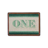 One Dollar Bill Needlepoint Credit Card Wallet by Smathers & Branson - Country Club Prep