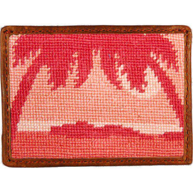 Palm Tree Sunset Needlepoint Credit Card Wallet by Smathers & Branson - Country Club Prep