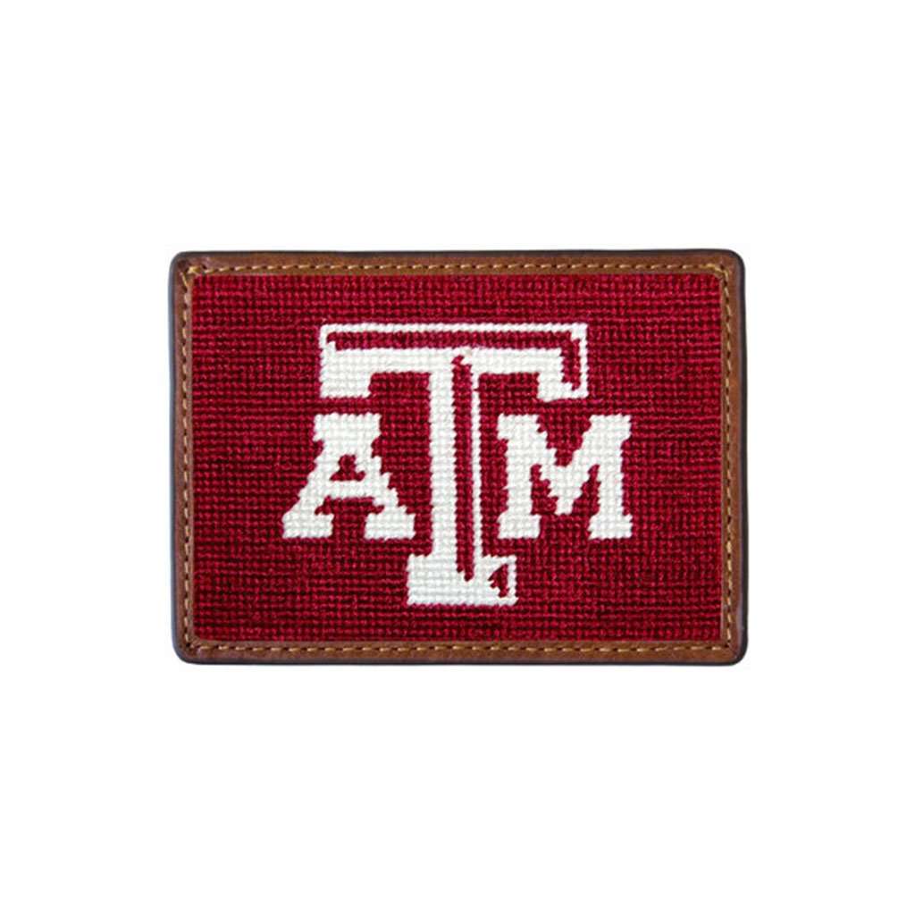 Texas A&M Needlepoint Credit Card Wallet by Smathers & Branson - Country Club Prep