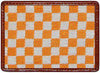 University of Tennessee Checkered Needlepoint Credit Card Wallet in Orange/White by Smathers & Branson - Country Club Prep