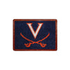 University of Virginia Needlepoint Credit Card Wallet by Smathers & Branson - Country Club Prep