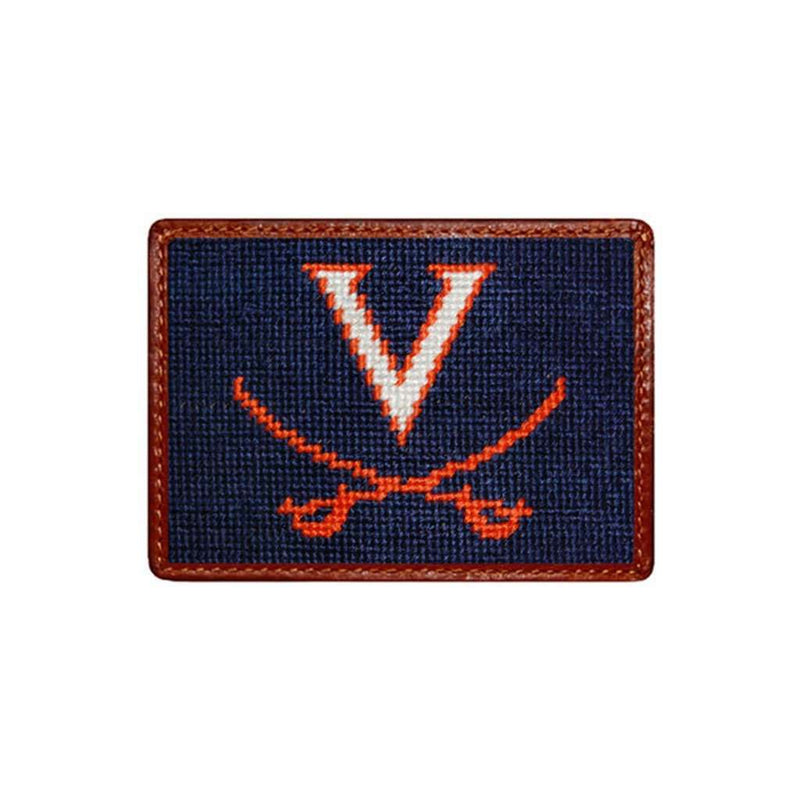 University of Virginia Needlepoint Credit Card Wallet by Smathers & Branson - Country Club Prep