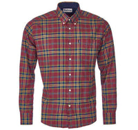 Castlebay Regular Fit Button Down in Crimson by Barbour - Country Club Prep