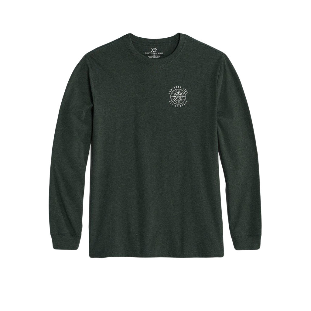 Channel Marker Compass Long Sleeve Tee Shirt by Southern Tide - Country Club Prep