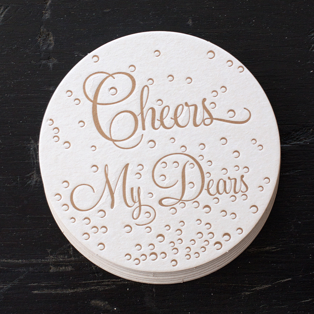 Cheers My Dears Coaster Set by Ancesserie - Country Club Prep
