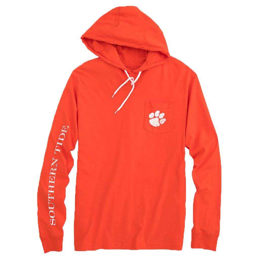 Clemson Long Sleeve Hoodie T-Shirt by Southern Tide - Country Club Prep