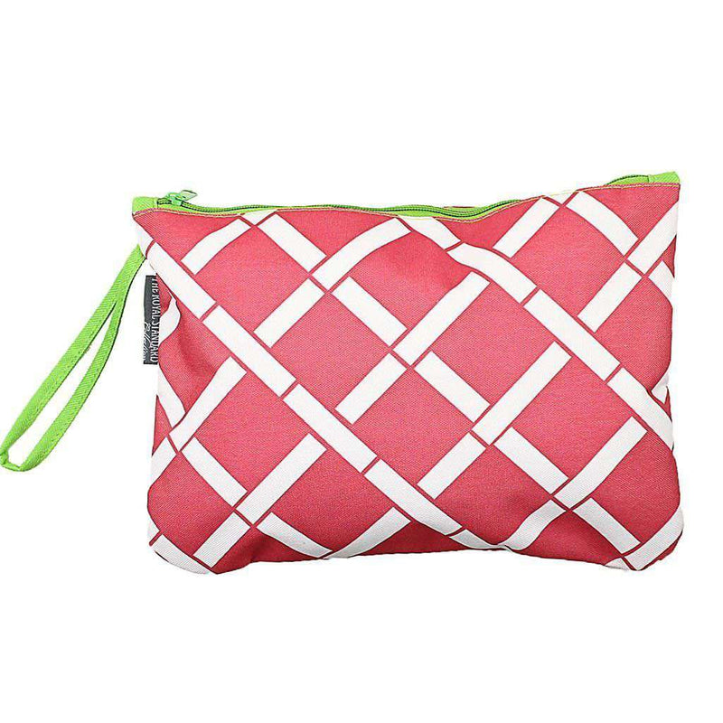 Bamboo Bikini Bag in Pink and Lime by The Royal Standard - Country Club Prep