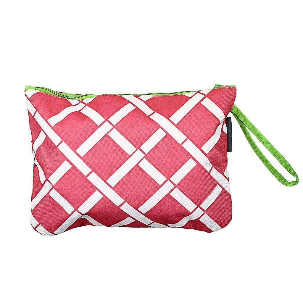Bamboo Bikini Bag in Pink and Lime by The Royal Standard - Country Club Prep