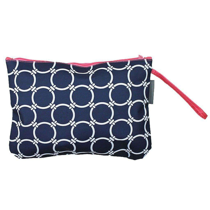 Circle Link Bikini Bag in Navy and Pink by The Royal Standard - Country Club Prep