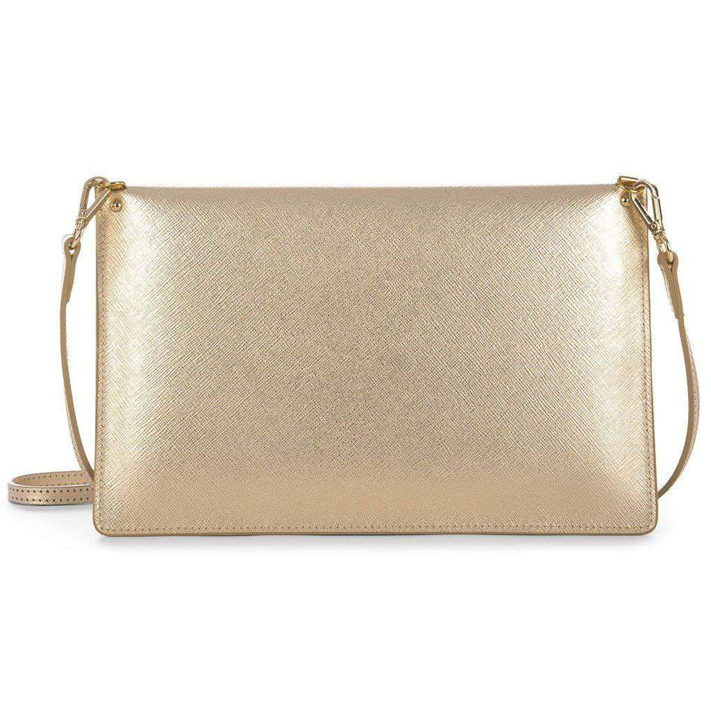 Crossbody Clutch in Gold by Lancaster Paris - Country Club Prep