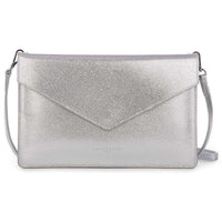 Crossbody Clutch in Silver by Lancaster Paris - Country Club Prep