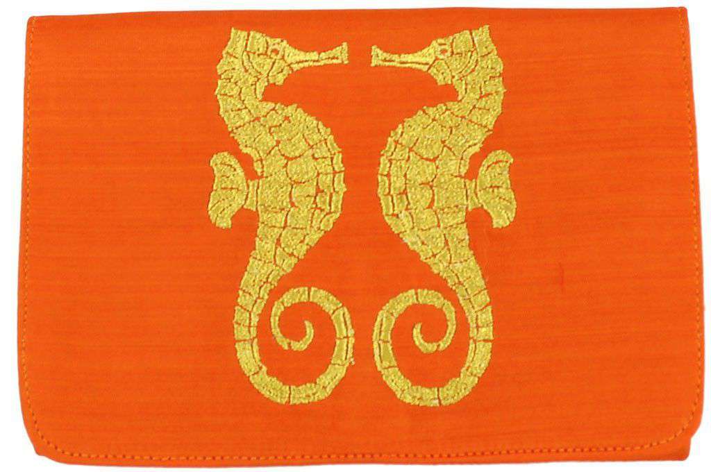 Eman Mini Crossbody Clutch in Orange by Shiraleah - Country Club Prep