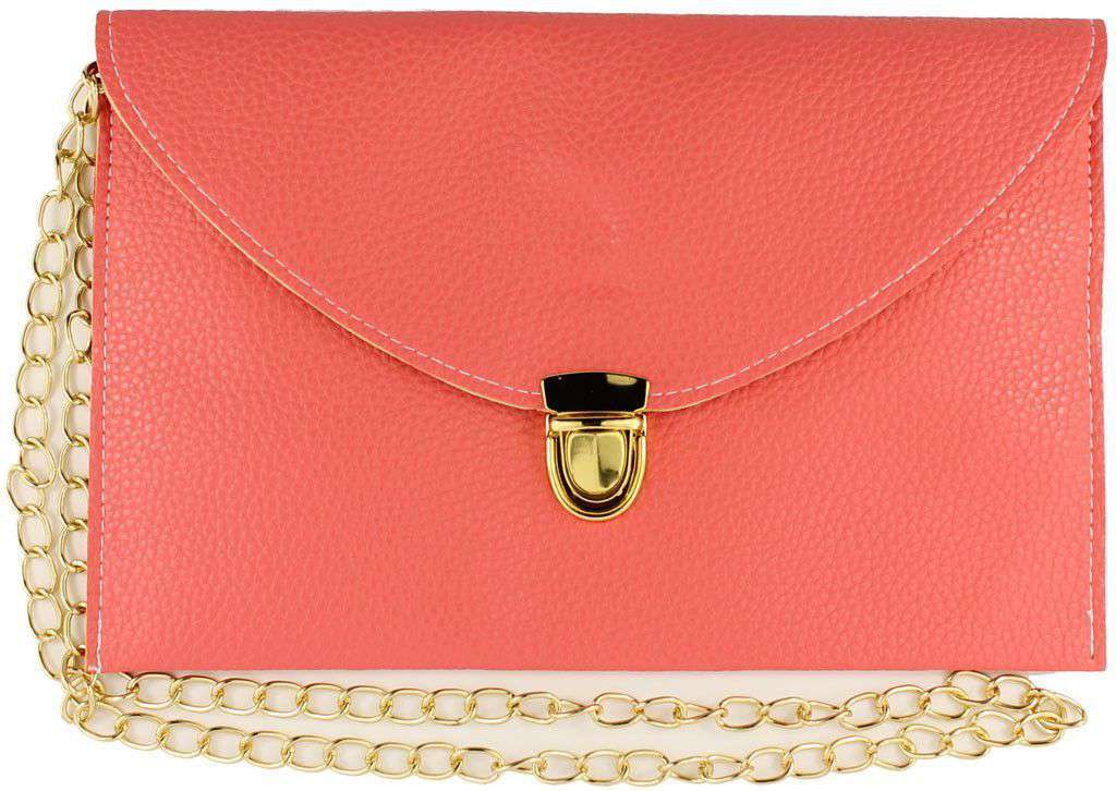 Envelope Clutch in Rose by Pink Pineapple - Country Club Prep