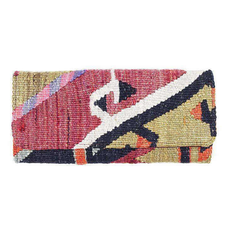 Kilim Clutch Purse in Turkish Tan by Res Ipsa - Country Club Prep