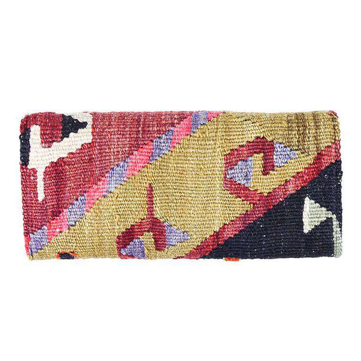 Kilim Clutch Purse in Turkish Tan by Res Ipsa - Country Club Prep