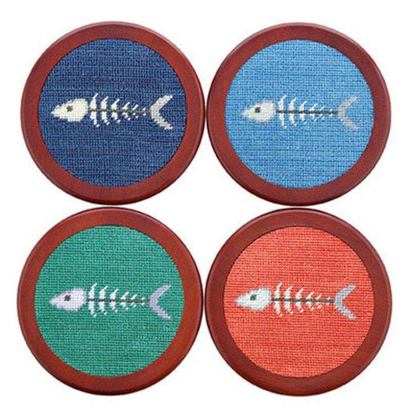 Bonefish Needlepoint Coasters by Smathers & Branson - Country Club Prep