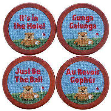 Caddyshack Needlepoint Coasters by Smathers & Branson - Country Club Prep