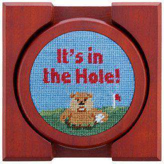 Caddyshack Needlepoint Coasters by Smathers & Branson - Country Club Prep