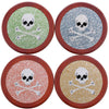 Heathered Jolly Roger Coasters in Multicolor by Smathers & Branson - Country Club Prep
