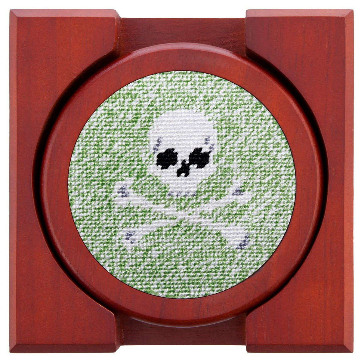 Heathered Jolly Roger Coasters in Multicolor by Smathers & Branson - Country Club Prep