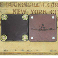 Leather Coasters by Over Under Clothing - Country Club Prep