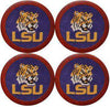 Louisiana State University Needlepoint Coasters in Purple by Smathers & Branson - Country Club Prep