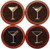 Martini Coasters in Black by Smathers & Branson - Country Club Prep