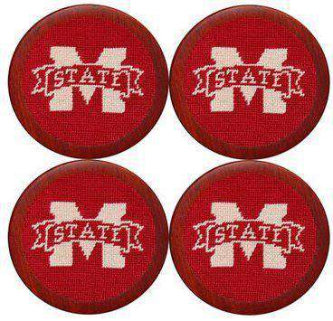 Mississippi State University Coasters in Maroon by Smathers & Branson - Country Club Prep