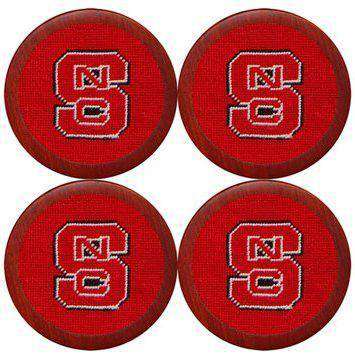 North Carolina State University Coasters in Red by Smathers & Branson - Country Club Prep