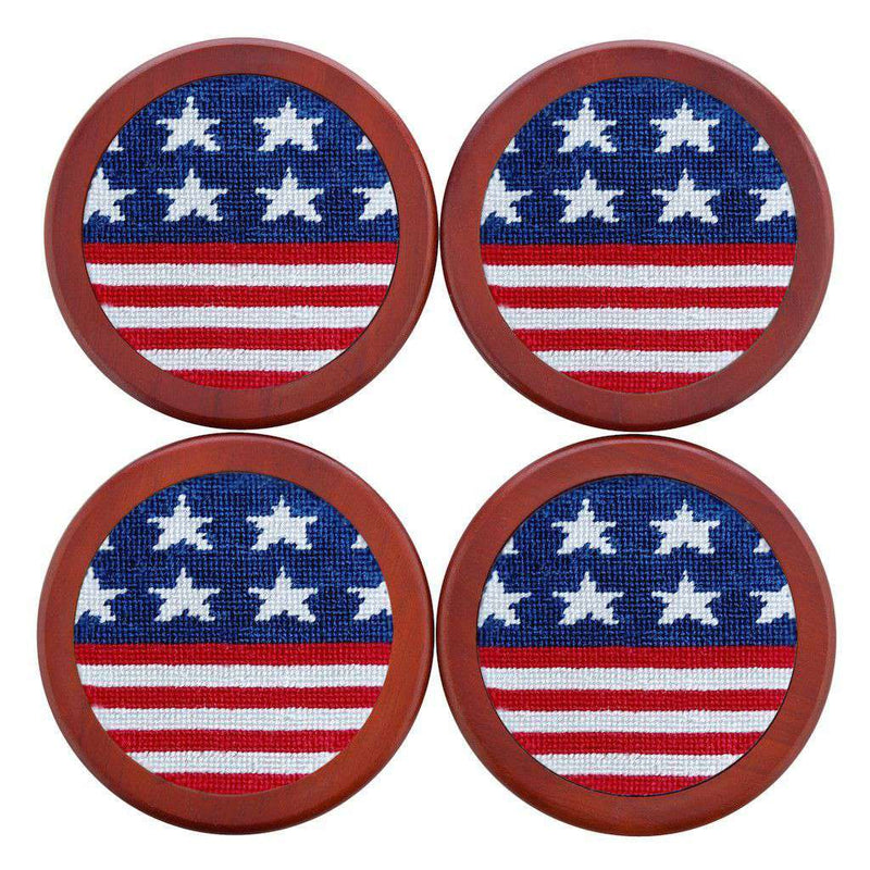 Old Glory Coasters in Red, White, and Blue by Smathers & Branson - Country Club Prep