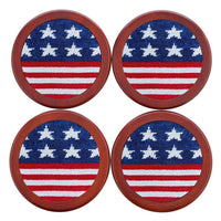 Old Glory Coasters in Red, White, and Blue by Smathers & Branson - Country Club Prep