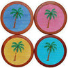 Palm Tree Coasters in Multicolor by Smathers & Branson - Country Club Prep