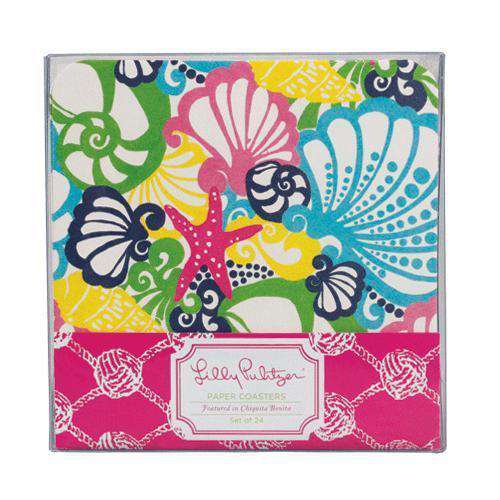 Paper Coasters in Chiquita Bonita by Lilly Pulitzer - Country Club Prep