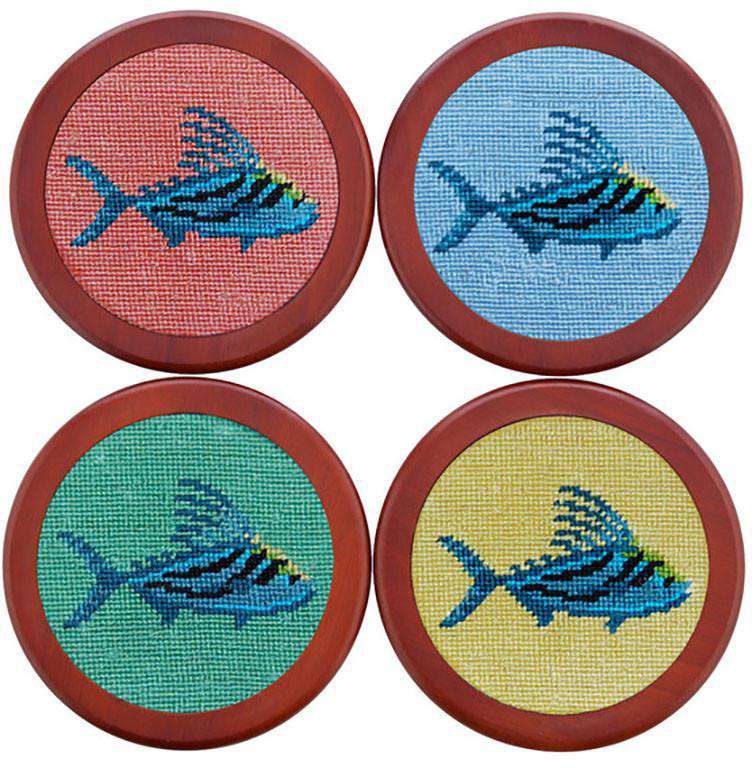 Roosterfish Coasters in Bermuda Sand by Smathers & Branson - Country Club Prep