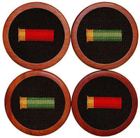 Shotgun Shells Needlepoint Coasters by Smathers & Branson - Country Club Prep