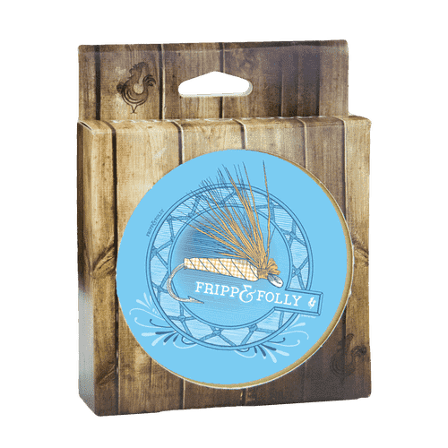 Stone Lure Coaster Set in Blue by Fripp & Folly - Country Club Prep