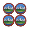 Tetons Needlepoint Coasters by Smathers & Branson - Country Club Prep