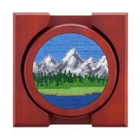 Tetons Needlepoint Coasters by Smathers & Branson - Country Club Prep