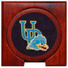 University of Delaware Needlepoint Coasters in Navy by Smathers & Branson - Country Club Prep