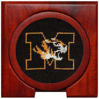 University of Missouri Needlepoint Coasters in Black by Smathers & Branson - Country Club Prep
