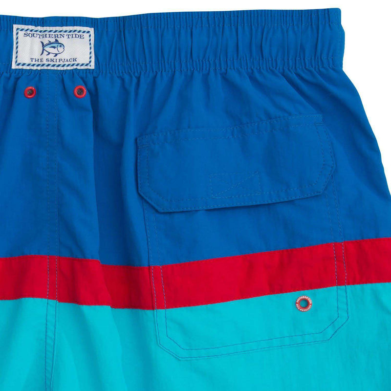 Color Block Swim Trunk in Royal Blue by Southern Tide - Country Club Prep