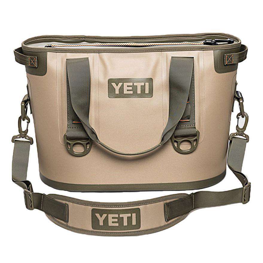 Hopper 20 in Field Tan and Blaze Orange by YETI - Country Club Prep