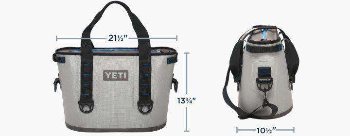 YETI Hopper 20 in Fog Gray and Tahoe Blue – Country Club Prep