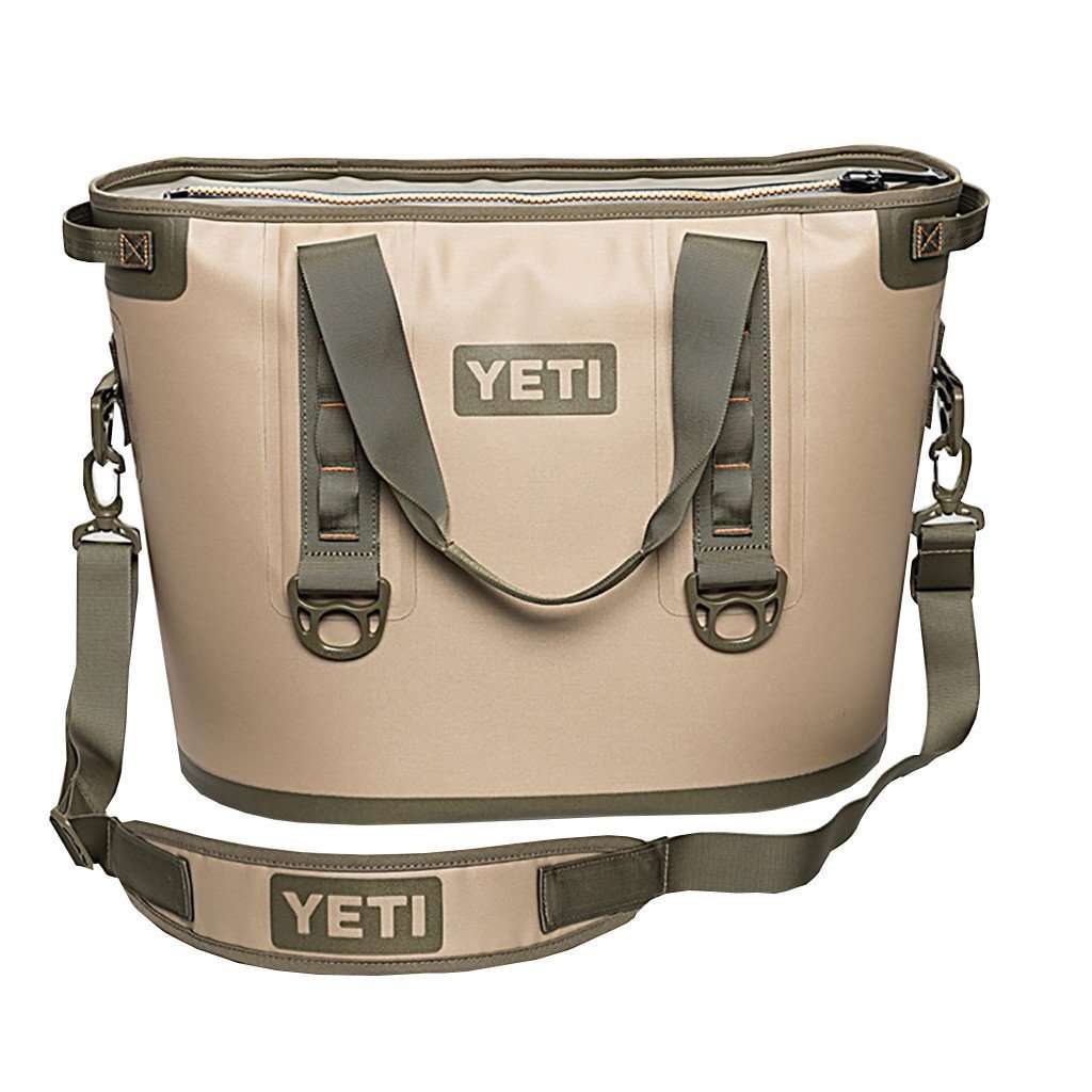 Hopper 30 Field Tan and Blaze Orange by YETI - Country Club Prep