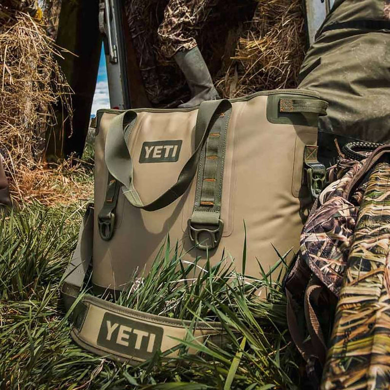 yeti 30 bag YETI Hopper 30 Field Tan and Blaze Orange – Country Club Prep