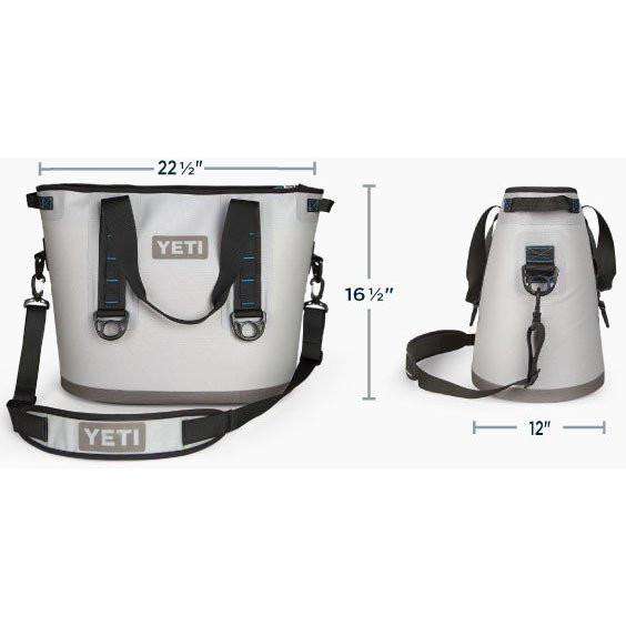 YETI Hopper 30 in Fog Gray and Tahoe Blue – Country Club Prep
