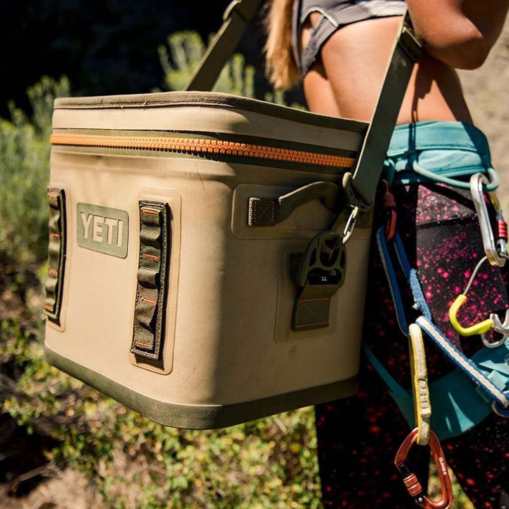 YETI Hopper Flip 12 in Field Tan and Blaze Orange – Country Club Prep