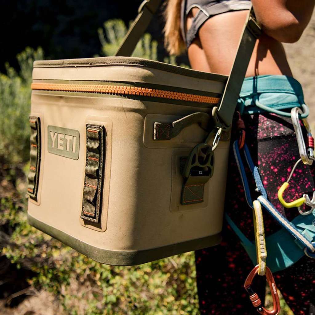 Hopper Flip 12 in Field Tan and Blaze Orange by YETI